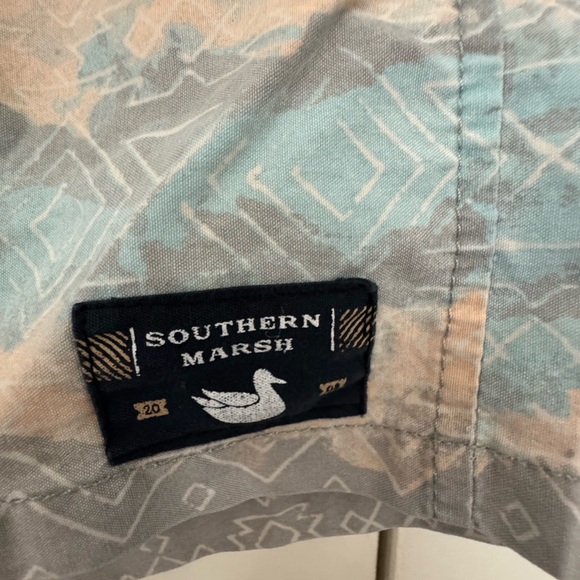 Pattern Swim Shorts with Drawstring - Picture 3 of 4